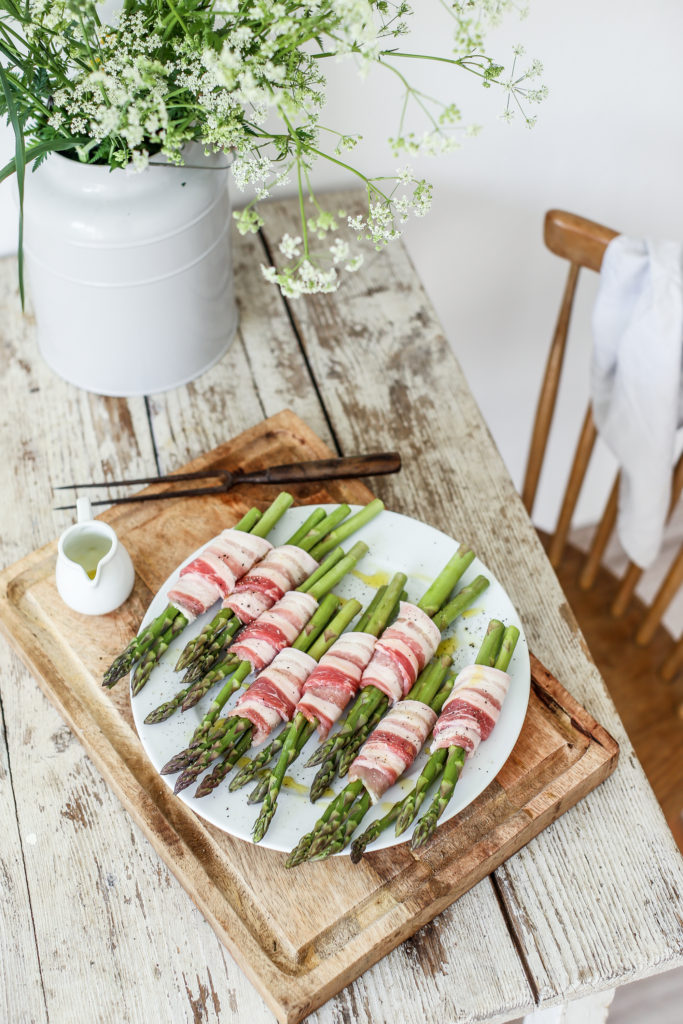 grilled asparagus with rhubarb bbq sauce