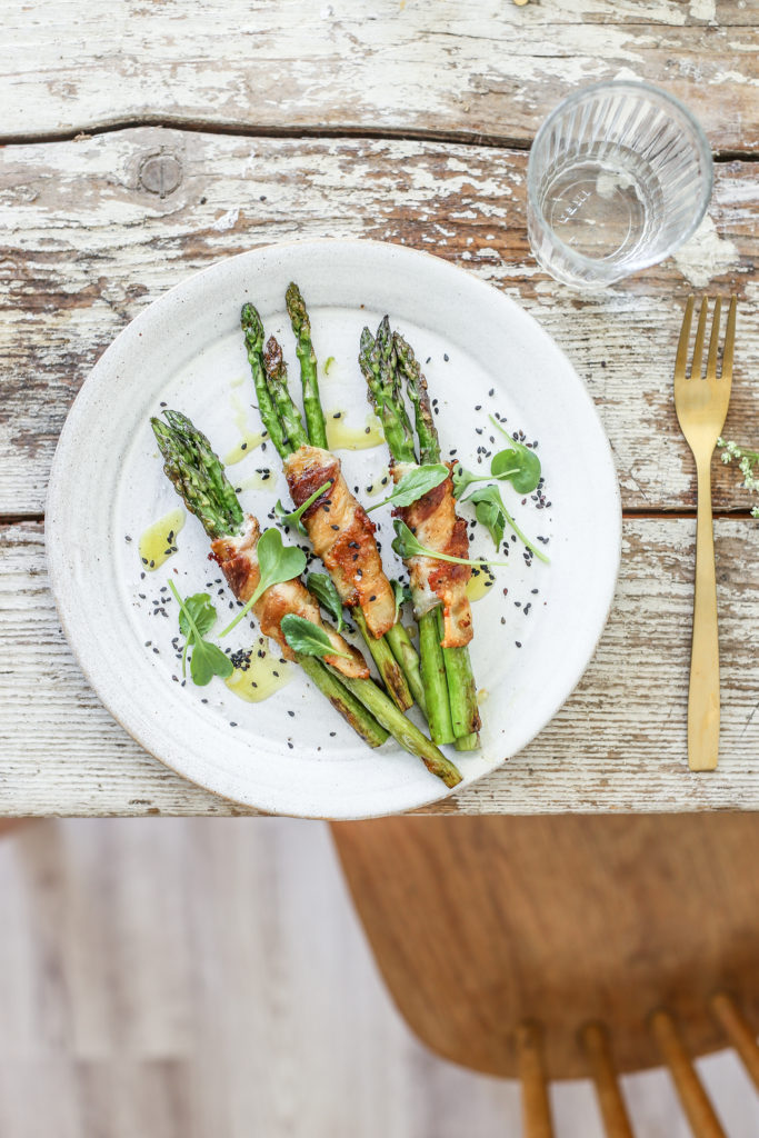 grilled asparagus with rhubarb bbq sauce