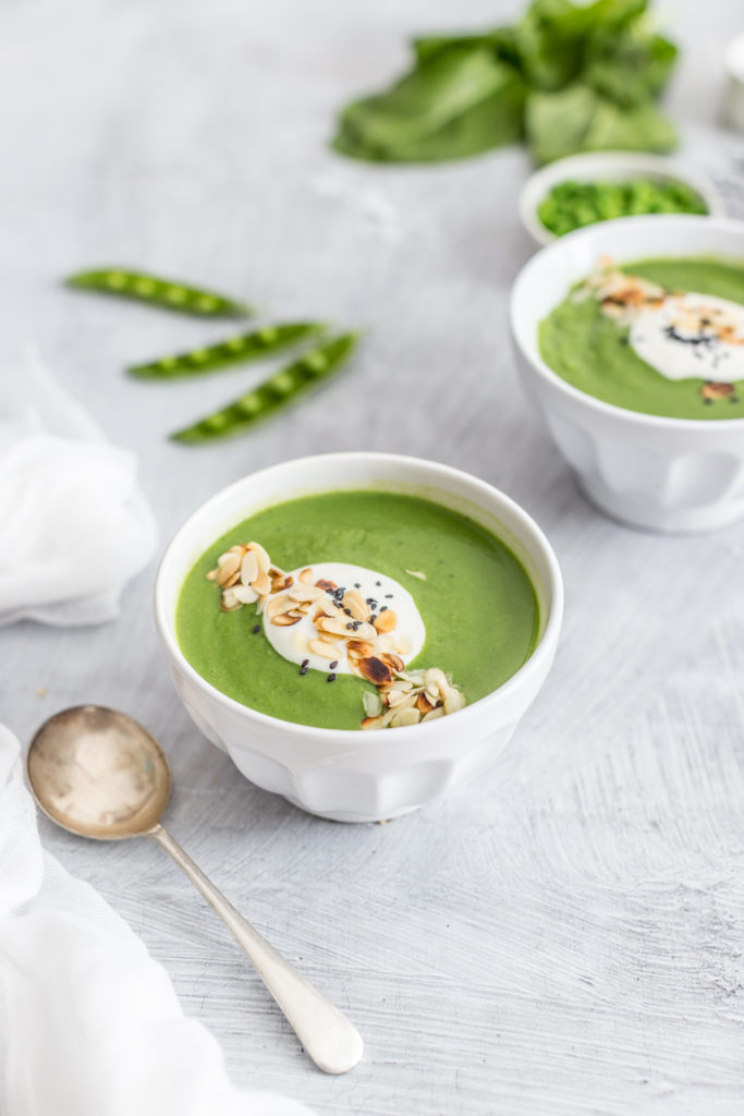 pea and spinach soup